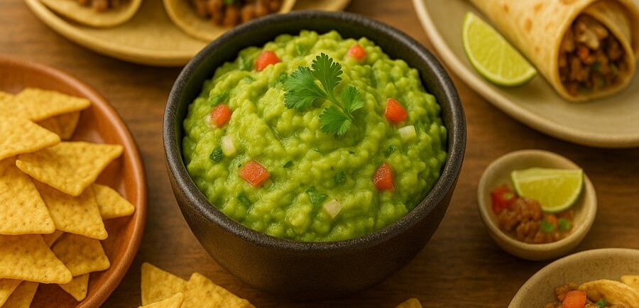 Guacamole con nachos