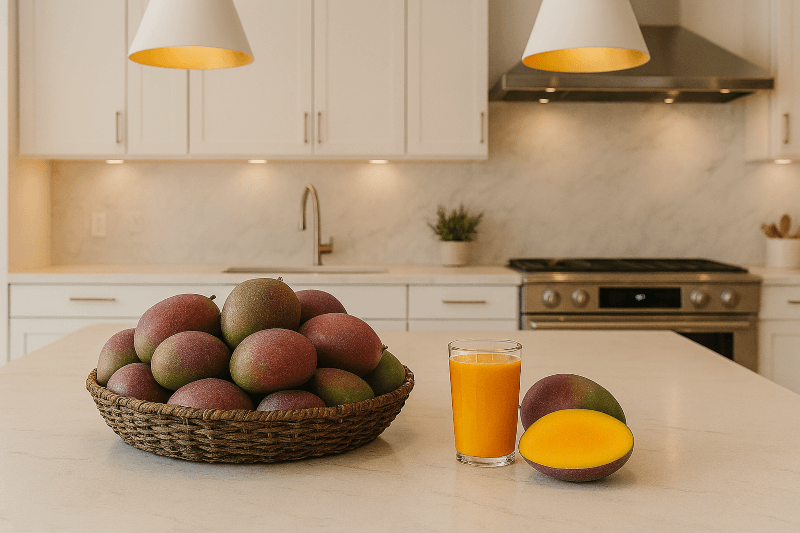 Propiedades del jugo de mango