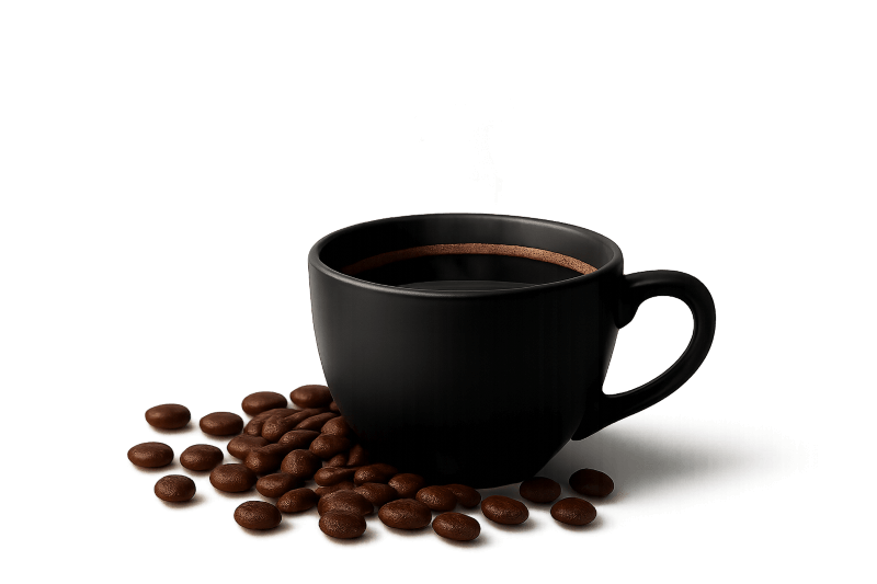 Taza café sin fondo