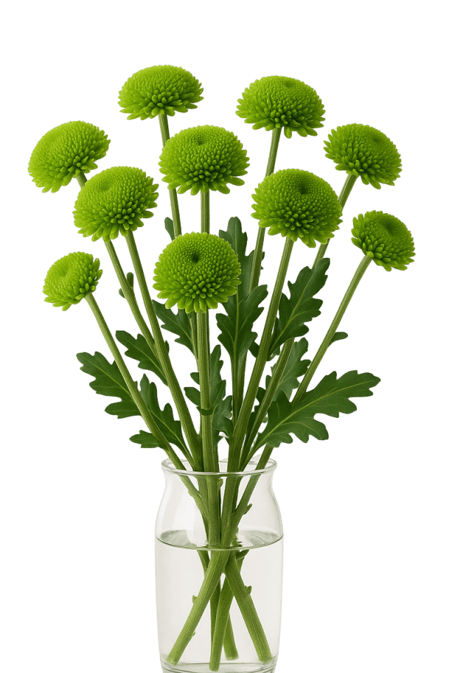 Pompom button whatsapp green