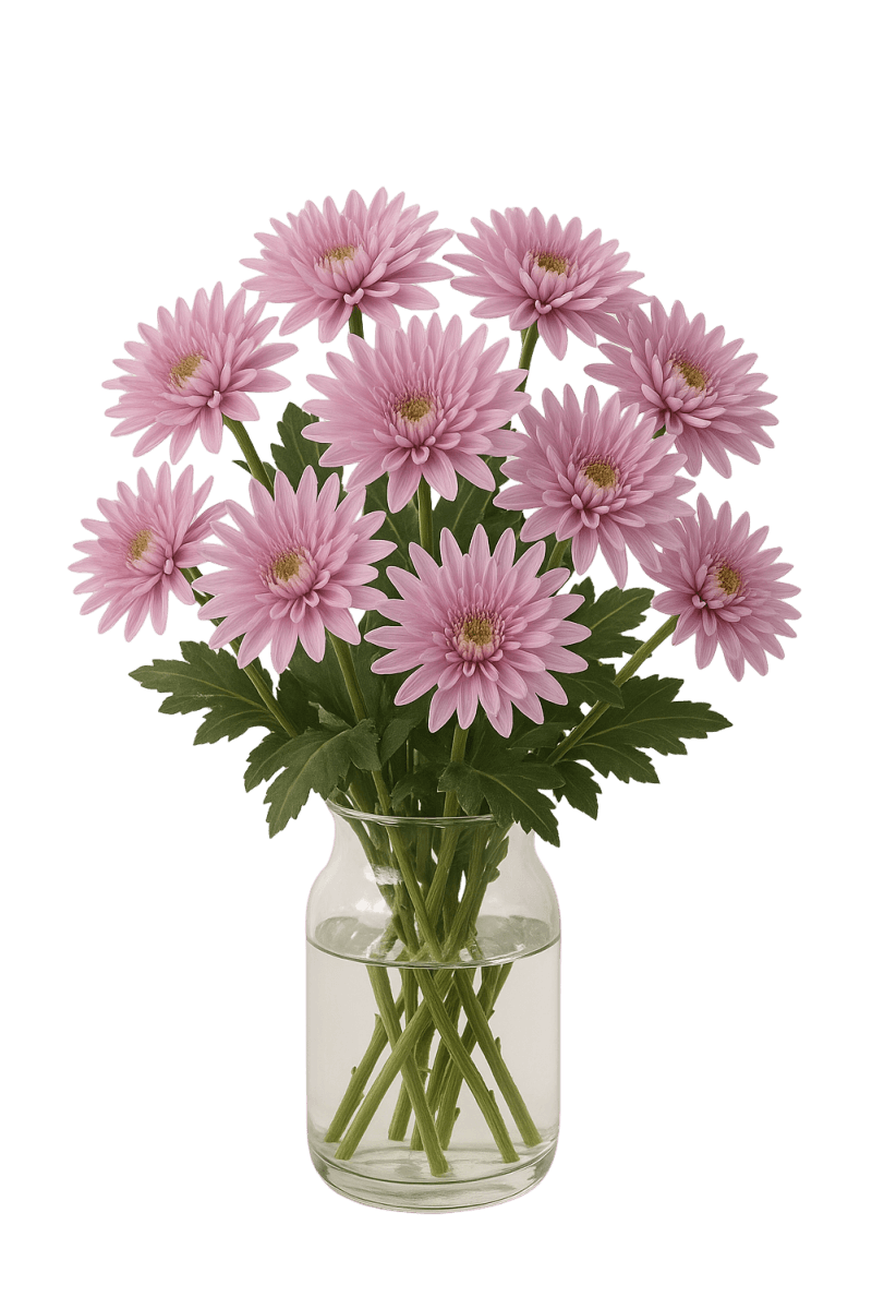 Pompom cushion - Pink veronica