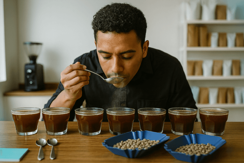 probar variedades de cafe